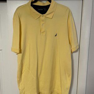 Nautica Plain Polo Shirt- Yellow
